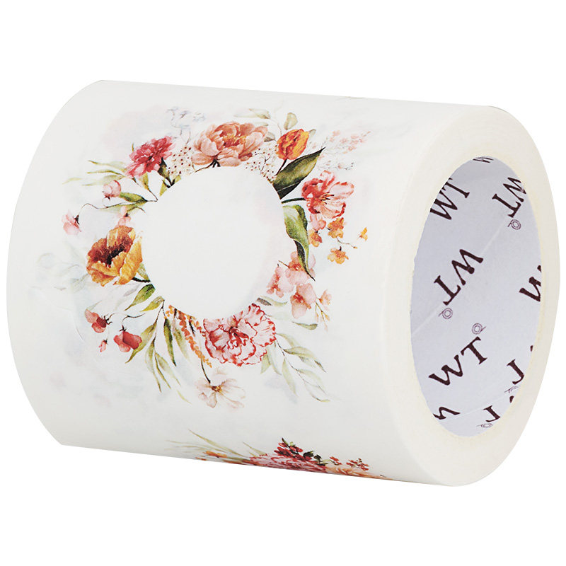 WT品牌原创 花轻漾 带模切花环设计模切和纸胶带可撕Ins风