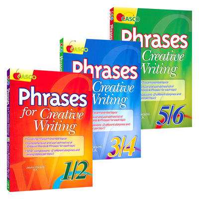Casco Phrases For Creative Writing 1-6 新加坡英语 小学创意写作短语 1-6年级 3册 英语短语 小学英语教辅 英文原版进口书