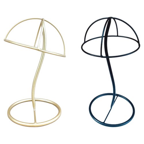 铁艺帽托帽架挂展示架落地式立体定型内撑头盔安全铁架升降方管架