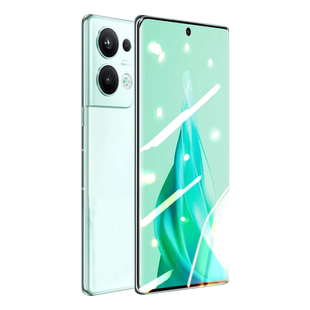 适用oppoReno9钢化膜Reno9Pro水凝膜8Pro+手机膜7se曲面全屏覆盖防指纹全包防摔保护por适用曲屏护眼抗蓝光贴