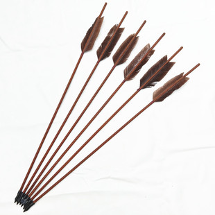 草船借箭桦木箭杆真羽毛仿古室内装修装饰影视活动道具投壶箭83cm
