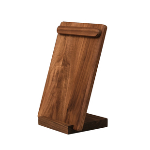 黑胡桃木桌面展示牌磁吸支架台牌菜单牌桌面立式展示架咖啡菜单夹