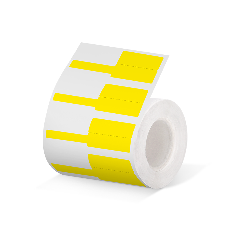 德佟DP30S横版线缆标签纸标签机打印纸移动联通电信logo通信机房旗帜刀型F型尾纤热敏防水不干胶网线标签贴纸