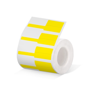 德佟DP30S横版线缆标签纸标签机打印纸移动联通电信logo通信机房旗帜刀型F型尾纤热敏防水不干胶网线标签贴纸