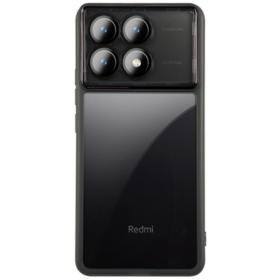 适用于小米红米k70至尊版镜头全包手机壳k70pro自带镜头膜保护套k70新款防滑软壳k70e透时黑情侣支架外壳