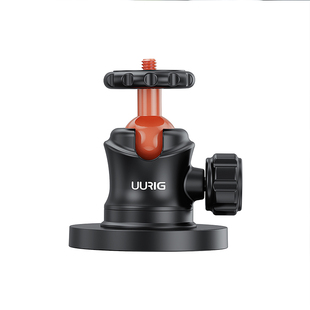 UURIG优瑞格gopro12运动相机车载支架拍摄适用insta360x3大疆action4/5pro配件磁吸汽车骑行吸盘固定底座云台