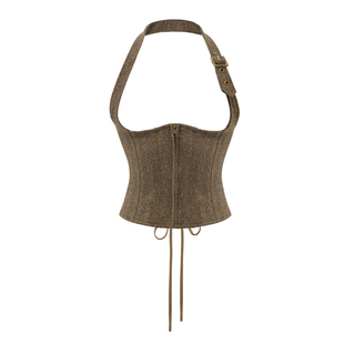 [GINGER]4muggle秋冬高级感毛呢西装阔腿裤侦探背心马甲通勤套装