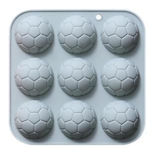 新品创意足球形硅胶蛋糕模具翻糖巧克力模装饰甜品烘焙滴胶手工皂