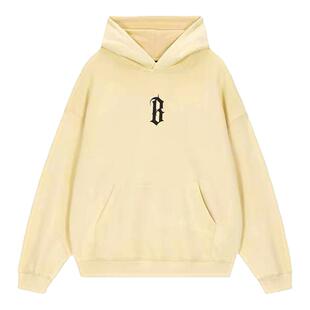 【蔡徐坤同款】BONELESS 帽衫潮牌美式连帽卫衣重磅简约宽松上衣