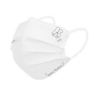 马卡龙儿童口罩医用外科一次性医疗白色女孩男童秋冬厚款8到12岁5