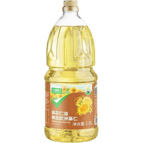 猫超臻选葵花籽油1.8L低温压榨乌克兰进口原料