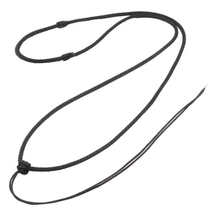 玉佩吊坠挂绳黑色项链绳翡翠高端手工编织黑绳男女纯色系挂件绳子