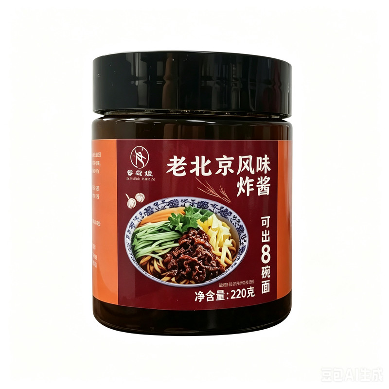 正宗老北京炸酱面酱专用拌面酱下饭酱杂面酱瓶旗舰店面条调料拌饭