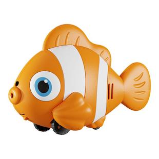 电动仿真鱼自动感应躲避小丑鱼摇摆会动益智0-2引导学爬追逐玩具