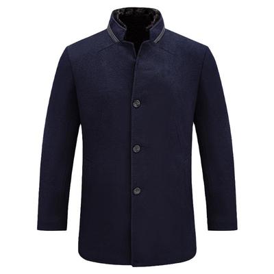 兔毛皮胆毛呢大衣92.6％羊毛