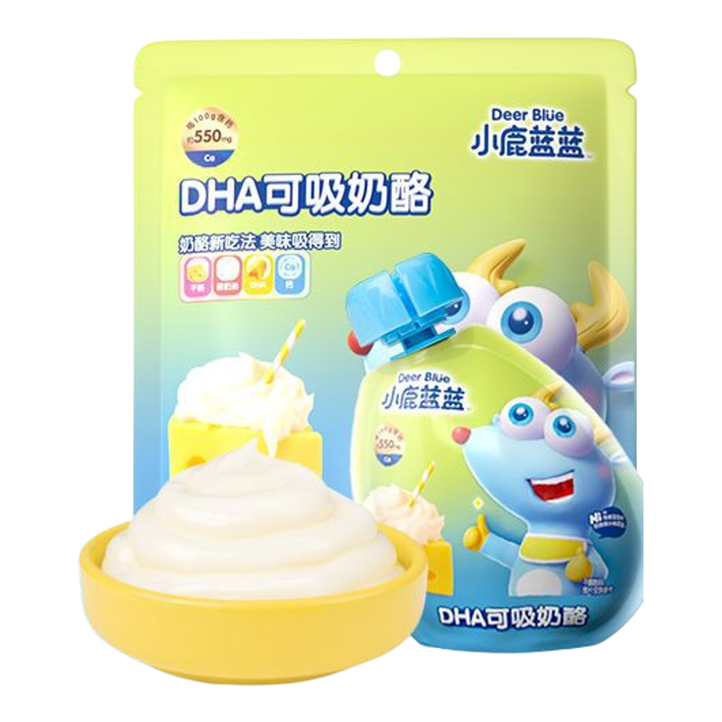 小鹿蓝蓝DHA可吸奶酪100g营养