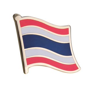 泰国国旗徽章世界各国旗帜胸章襟章金属纪念胸针