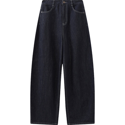 【商场同款】播26夏新品水洗牛仔裤女高腰宽松阔腿裤BDT2KD1661