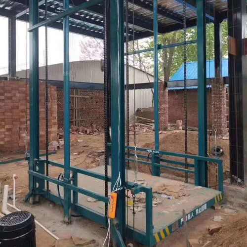 2吨简易液压货梯导轨式升降机 2t固定式电动液压升降平台2T提升机