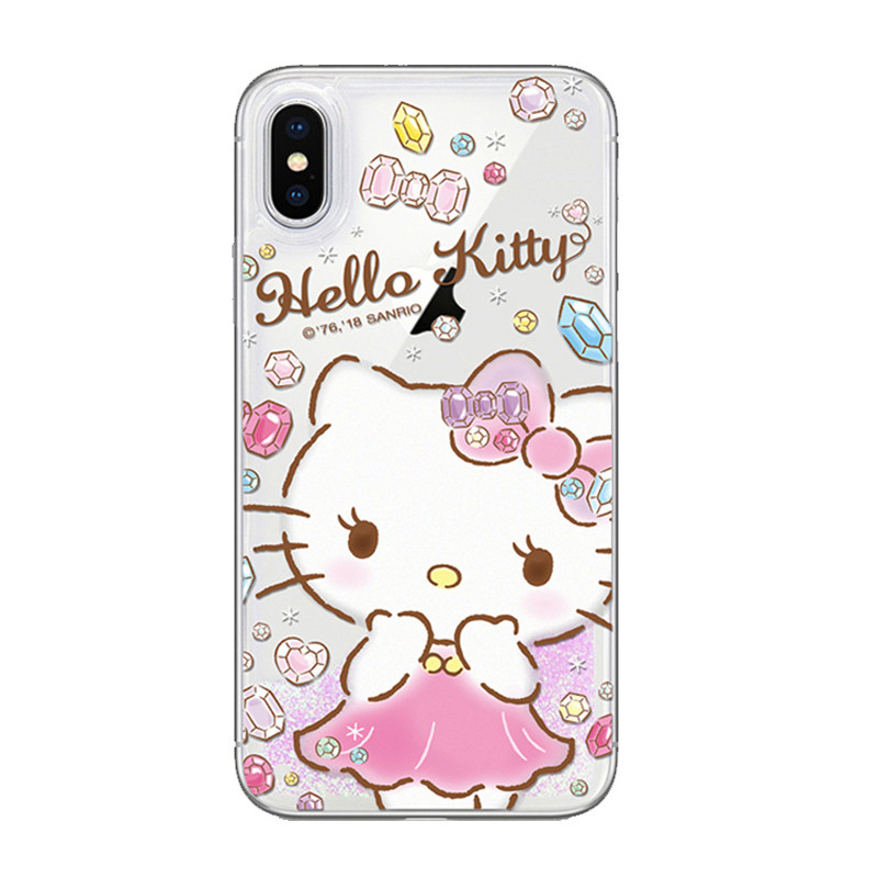 iphone镶钻苹果硅胶可爱风手机壳