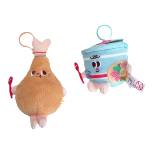 Potdemiel蜂蜜罐汉堡薯条毛绒公仔挂件玩具玩偶包包小饰品礼物女