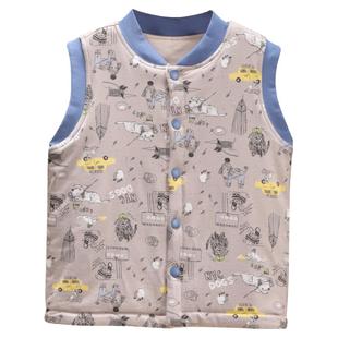 儿童马甲秋冬内穿夹棉背心女童纯棉加厚校服神器男童保暖冬装坎肩