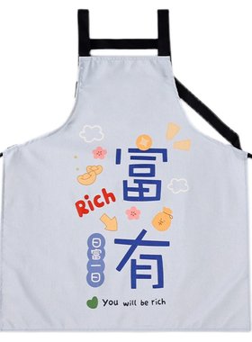 拓系帆布国潮风否防污围裙