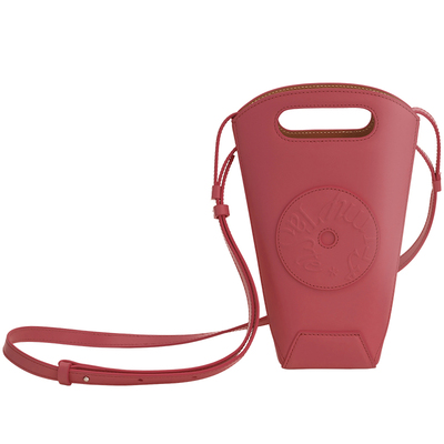 MYTASTE头层牛皮曲奇桶手机包