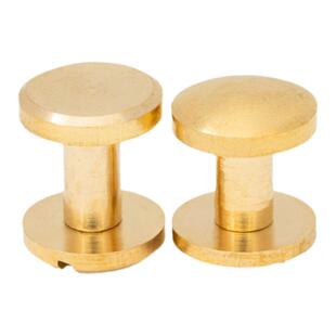 皮带小螺丝手工车轮钉纯铜腰带工字螺钉子母铆钉配件弧形包包五金