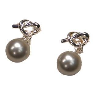 《夜未晚》法式小巧真多麻色珍珠耳环女小众设计高级耳饰耳钉耳坠