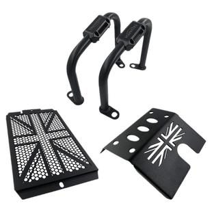 新款凯旋Bobber改装加粗护杠保险杠水箱网发动机底板护板无损套装