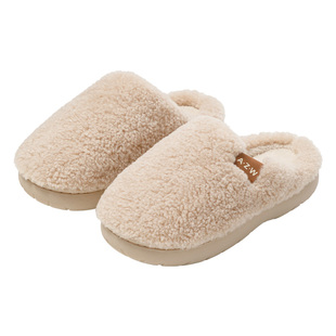 毛绒拖鞋女2025新款冬季室内家居棉拖鞋女款家用加绒保暖TPR防滑