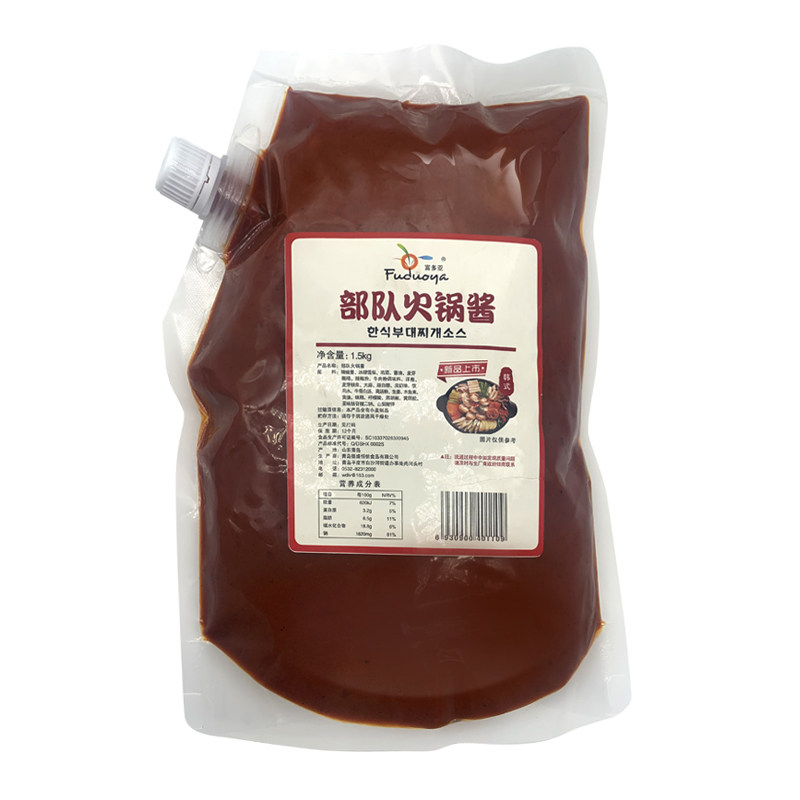 韩式部落队火锅专用酱料韩国正宗泡菜锅炒年糕酱关东煮鱼饼串底料