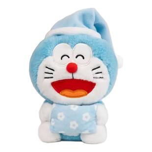 正版哆啦A梦玩耍搭子毛绒桌伴盲盒潮玩公仔挂件玩偶周边可爱礼物