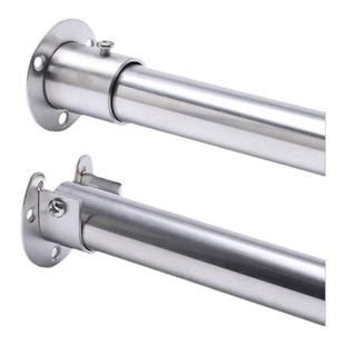 固定式浴帘杆免打孔卫生间浴室挂帘子门帘隔断帘支撑杆窗帘杆挂杆