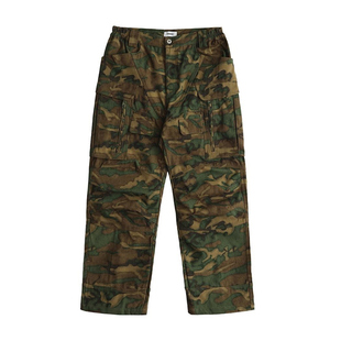 四季GLOBALVALLY水墨迷彩口袋重磅工装裤 CAMOUFLAGE CARGO PANTS