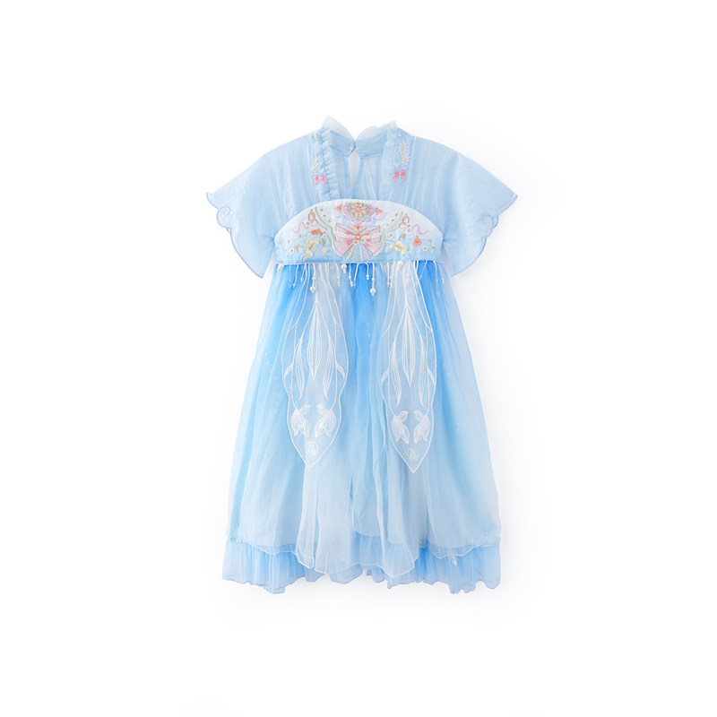 厵YUAN汉服女童夏款中国风裙子
