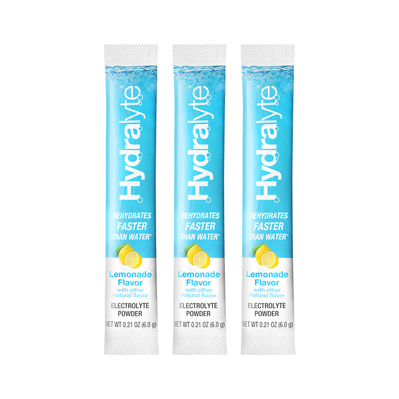 hydralyte电解质冲剂运动补水解渴补充能量柠檬味单条装