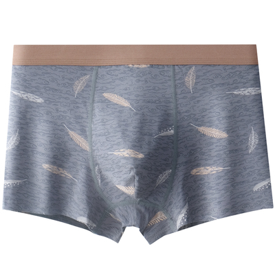 高腰加肥加大码纯棉平角内裤男