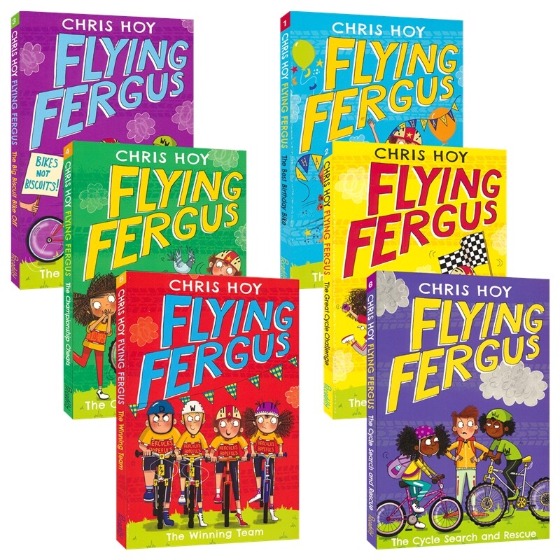 Flying Fergus 飞驰弗格森 超级自行车系列1-6册 桥梁书 初级章节小说 小学生英语课外读物 英文原版进口儿童图书