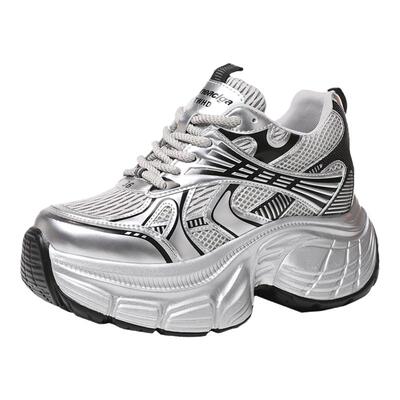 厚底老爹鞋女内增高小个子