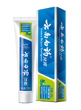 云南白药牙膏薄荷210g清新