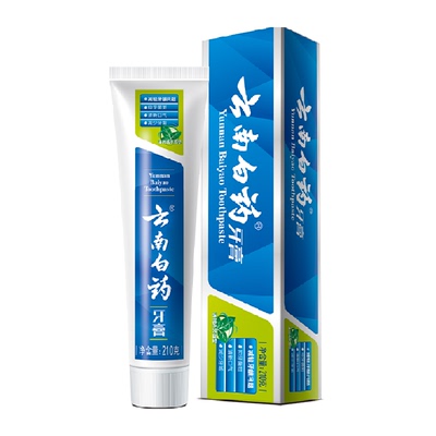 云南白药牙膏薄荷210g清新