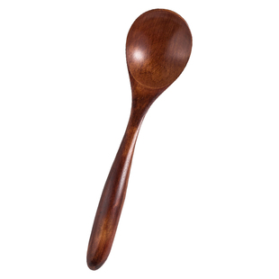 创意新款小木勺子木质长柄吃饭碗勺调羹小号汤匙搅拌勺家用汤勺