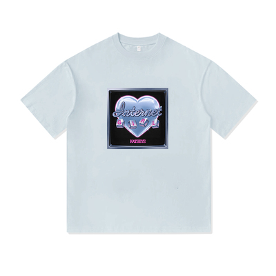 Katseye粉丝应援周边韩女团KPOP款重磅纯棉T恤半袖杉情侣男女同款
