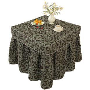 新款烤火罩正方形家用烤火桌子罩套加厚电炉取暖烤火被烤火炉桌罩