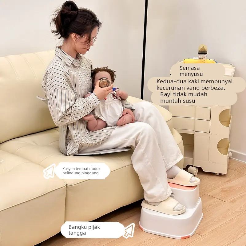孕妇喂奶神器座椅婴儿宝宝防吐奶斜坡踩脚凳坐抱喂脚踏哺乳凳椅子