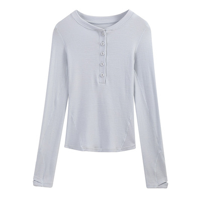 【4折清仓不退换】MOJO美利奴美丽诺羊毛15.5微米亨利衫方领背心