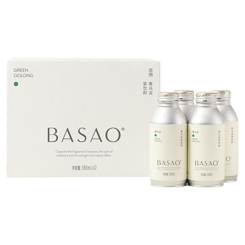 BASAO佰朔无糖茶饮料0糖0脂0卡原叶萃取乌龙茶380ml*12罐整箱 糖箱实拍商品图