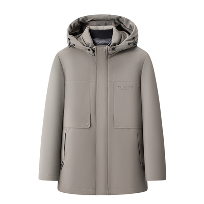 极寒加厚中长款男士羽绒服雪中飞